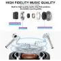 Bluetooth Earbuds, Bluetooth 5.0 Wireless Earbuds, Noise Canceling IPX5 Waterproof Sports Headset, Pop-ups Auto Pairing with Portable Charging Case for Smart Phones and Other Bluetooth Devices (White) Bluetooth Earbuds, Bluetooth 5.0 Wireless Earbuds, Noise Canceling IPX5 Waterproof Sports Headset, Pop-ups Auto Pairing with Portable Charging Case for Smart Phones and Other Bluetooth Devices (White)
