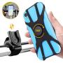 Bike & Motorcycle Phone Mount, 360° Rotatable Bicycle & Motorcycle Handlebar Cell Phone Holder Universal fit for iPhone, Samsung or Any Smartphone (Other 4.5-7.5" Phones).