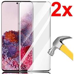 Galaxy S20 Plus Tempered Glass Screen Protector,Full Coverage [2 Pack] [Ultrasonic Fingerprint Compatible] [3D Curved] [Anti-Scratch] [HD Clear] Screen Protector for Samsung Galaxy S20 Plus 5G