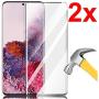 Galaxy S20 Plus Tempered Glass Screen Protector,Full Coverage [2 Pack] [Ultrasonic Fingerprint Compatible] [3D Curved] [Anti-Scratch] [HD Clear] Screen Protector for Samsung Galaxy S20 Plus 5G