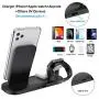 Wireless Charger 4 in 1 Wireless Charging Dock Station for Apple Airpods 2/Pro Fast Wireless Charger Stand for iPhone 11/11pro Max/X/XS/XR/8/8 Plus, Compatibility with Apple Watch Series 5/4/3/2/1