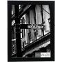 Gallery Solutions 24x36 Flat with Inner Ridge Large Wall Hanging Picture Poster Frame, 24" x 36", Black