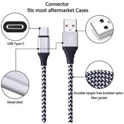 FiveBox 5Pack 6FT USB Type C Cable Phone Charger Fast Charging Cord Compatible Motorola Moto G7, G7 Power, G7 Play, G6, G6 Plus(Not for G6 Play), X4, Z4, Z3, Z3 Play, Z3 Force, Z2, Z2 Force, Z Droid