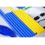 PawHut 4PC Obstacle Dog Agility Training Course Kit Backyard Competitive Equipment- Blue/Yellow