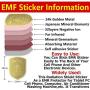 6Pack - EMF Protection Cell Phone Sticker, Radiation Blocker for Cell Phone, Anti Radiation Protector Sticker, KAKAWIN EMF Blocker for Mobile Phones, iPad, MacBook, Laptop and All Electronic Devices