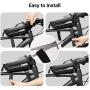 Whale Fall Waterproof Bike Frame Bag Bike Phone Bag Bicycle Cell Phone Holder for GPS - Bicycle Bag Frame Hard Eva Navi Pressure-Resistant Handlebar Bag TPU Touch-Screen with Sun-Visor and Rain Cover