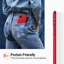 TORRAS Slim Fit iPhone 11 Pro Case, Ultra-Thin Anti-Fingerprints Full Protection Hard PC Cover with Matte Finish Grip for iPhone 11 PRO Case, Red