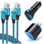 USB C Car Charger for Google Pixel XL 2/2xl 3/3xl 4/4xl 5/5xl 3a/4a, Samsung Galaxy S20 A20 S10e A10e A01 A50 A70 Note10 9, Car Charger Adapter, Wall Plug Charging Block, Type C Fast Charging Cable