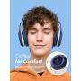 Mpow CH6 Plus Kids Bluetooth Headphones Over Ear for teens, Bluetooth 5.0 Wireless Headsets for Kids with Microphone, HD Stereo Foldable Headphone, 15-Hour Playtime, for PC/Cellphone/iPad/Study/Travel