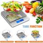 [Latest 2020] Food Scale Digital Kitchen Scale Weight Grams and oz for Cooking Baking, 1g/0.1oz Precise Graduation, Coffee Scales Grams Mutritional Calculator, Stainless Steel and Tempered Glass