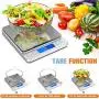 [Latest 2020] Food Scale Digital Kitchen Scale Weight Grams and oz for Cooking Baking, 1g/0.1oz Precise Graduation, Coffee Scales Grams Mutritional Calculator, Stainless Steel and Tempered Glass