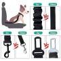 COOYOO Dog Seat Belt,2 Pack Pet Car Seat Belts Adjustable Heavy Duty & Elastic Vehicle Dog Safety Belt Harness for Travel Daily Use - Compatible with Any Pet Harness