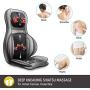 Comfier Shiatsu Neck & Back Massager – 2D/3D Kneading Full Back Massager with Heat & Adjustable Air Compress, Massage Chair Pad for Shoulder Neck and Back Waist Hips,Full Body Pain Relief