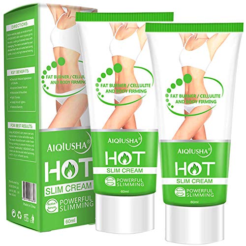 Hot Cream 2 Pack, Cellulite Slimming & Firming Cream, Body Fat Burning Massage Gel for Shaping Waist, Abdomen and Buttocks