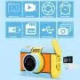 Dessports Kids Digital Cameras for Girl - Selfie Rechargeable Child Mini Toddler Toy Camera for Kids 2.4Inches HD Screen Video Camcorder with Flash Light for 4-8 Years Old Boys