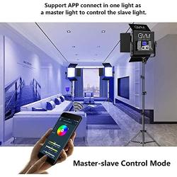 GVM RGB Video Lights with APP Control, 50W Full Color Studio Video Lighting Kit, Led Video Lights for YouTube Photography Lighting, 3 Packs Led Light Panel, Aluminum Alloy Shell, 3200K-5600K