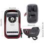 Wallfire Bike Phone Mount Bag, Bicycle Frame Bike Handlebar Bags with Waterproof Touch Screen Phone Case