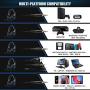 Sades SA807 Stereo Gaming Headsets Over Ear Heaphones with Microphone Noise Isolating for New Xbox one PS4 PC Mobile(Black & Blue)