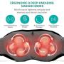 Neck Shoulder Massager Electric Back Massage with Heat Deep Kneading Tissue Massage for Muscles Pain Relief Relax in Car Office and Home