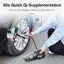 helloleiboo Car Vacuum 4 in 1 Handheld Cordless Air Compressor Pump 6000Pa Rechargeable Vacuum Cleaner with LED Light