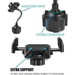 Chengming Universal Adjustable Automobile Cup Holder Phone Mount Compatible Whit iPhone Xs/XS MAX/XR/X/8/8 Plus/11/11Pro/11Pro Max, Samsung Note,Galaxy,Smartphones, MP3, GPS