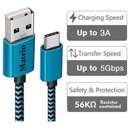 Charger Cable for Galaxy A50,(10FT 2pack) Type C Cable for Samsung Galaxy S10 S9 Plus,Fast Durable Extra Long Charging Braided USB C Cord for Google Pixel 3a XL, Galaxy A30/A70,LG V40//G7