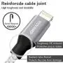 HOVAMP iPhone Charger, MFi Certified Lightning Cable 5 Pack (3/3/6/6/10FT) Nylon Woven with Metal Connector Compatible iPhone 11/Pro/Xs Max/X/8/7/Plus/6S/6/SE/5S iPad - Silver&White HOVAMP iPhone Charger, MFi Certified Lightning Cable 5 Pack (3/3/6/6/10FT) Nylon Woven with Metal Connector Compatible iPhone 11/Pro/Xs Max/X/8/7/Plus/6S/6/SE/5S iPad - Silver&White