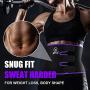 Waist Trainer For Women, Waist Trimmer Belt For Weight Loss Tummy Slimming Working Out, Comfortable&Adjustable Strong Velcros Medium Back Support Sweat Band Waist Trainer Belt for Women Men,3 Sizes