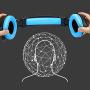 PC Gaming Headset for PS4 Xbox One, Onikuma 3.5mm Stereo USB LED Headphones with Omnidirectional Microphone, Volume Control for Computer Laptop Mac Playstation 4 by YSSHUI-Black + Blue