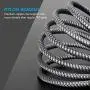 iPhone Charger, Sundix [MFi Certified] 6FT Lightning Cable Premium Nylon Braided USB Fast Charging Cord Compatible with iPhone 11/11 Pro/11 Pro Max/X/XS/XR/XS Max/8/8 Plus, iPads, 1Pack