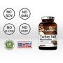 Turkey Tail Capsules (Turkey Tail Mushroom), 1100mg Per Serving, 180 Counts, Powerfully Supports Positive Mood, Mind and Promote Healthy Nervous System and Immune System, Non-GMO