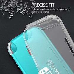 E-Began Protective Soft TPU Case for Nintendo Switch Lite (2019 Release), Ultra Slim Thin [Anti-Scratch] with Ergonomic Grip Design, Light Weight Shockproof Cover Case -Clear