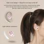 Wireless Earbuds, Bluetooth 5.0 Touch Control Sport Waterproof Headphones, Noise Canceling Stereo Earphones with Charging Case, Headsets Compatible with iPhone Android (Pink)