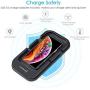 Fast Wireless Car Charger, ZealSound Qi-Certified Car Charge Slim Pad Station Dock & Phone Holder for Car with USB QC 3.0 Adapter 10W/7.5W Quick Charging Compatible for All Qi Enabled Phones (Black)