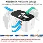 LKY DIGITAL Travel Adapter, Worldwide All in One Universal Power Adapter AC Plug International Wall Charger with Dual USB Charging Ports for US EU UK AUS Europe Cell Phone (Black) LKY DIGITAL Travel Adapter, Worldwide All in One Universal Power Adapter AC Plug International Wall Charger with Dual USB Charging Ports for US EU UK AUS Europe Cell Phone (Black)