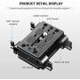 SMALLRIG Camera Tripod Mounting Baseplate w/15mm Rod Clamp Rail Block for Tripod/Shoulder Support System - 1798