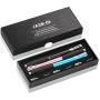 MEKO (2nd Gen)[2 in 1 Precision Series] Universal Disc Stylus Touch Screen Pen for iPhone,iPad,All Other Capacitive Touch Screens Bundle with 6 Replacement Tips,Pack of 3 (Black/Rose Gold/Aqua Blue)