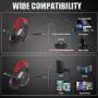 BENGOO M202 Gaming Headset Headphones for Xbox One PS4 PC, Stereo Surround Sound Over Ear Headset with Noise Cancelling Mic, Soft Memory Earmuffs for Laptop, Mac, Nintendo Gamecube -Red BENGOO M202 Gaming Headset Headphones for Xbox One PS4 PC, Stereo Surround Sound Over Ear Headset with Noise Cancelling Mic, Soft Memory Earmuffs for Laptop, Mac, Nintendo Gamecube -Red