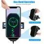 Wireless Car Charger Vent Mount, Automatic Clamping 10W/7.5W Fast Charging Air Vent Car Compatible for iPhone 11/11 Pro/11 Pro Max/Xs MAX/XS/XR/X/8/8+,Samsung S10/S10+/S9/S9+/S8/V30 (Black) Wireless Car Charger Vent Mount, Automatic Clamping 10W/7.5W Fast Charging Air Vent Car Compatible for iPhone 11/11 Pro/11 Pro Max/Xs MAX/XS/XR/X/8/8+,Samsung S10/S10+/S9/S9+/S8/V30 (Black)