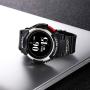 F6 Bluetooth Smart Watch IP68 Waterproof Sport Tracker Watch Outdoor Style Touchscreen with Pedometer, Message Push, Sleep Monitor, Heart Rate, Alarm Clock and Stopwatch (Silver + Black)