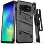 ZIZO Bolt Series for Galaxy S10 Case with Kickstand Holster Lanyard - Gun Metal Gray ZIZO Bolt Series for Galaxy S10 Case with Kickstand Holster Lanyard - Gun Metal Gray