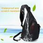 KAKA Small Sling Bag For Slim Figure, Crossbody Backpack Canvas Waterproof Daypack Casual One Shoulder Bag Traveling Hiking Camping for Teens Men and Women (smaller one)