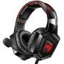 RUNMUS Gaming Headset for PS4, Xbox One, PC Headset w/Surround Sound, Noise Canceling Over Ear Headphones with Mic & LED Light, Compatible with PS4, Xbox One, Nintendo Switch, PC, PS3, Mac, Laptop