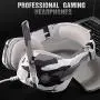 Gaming Headset for PS4, Xbox One, PC, Laptop, Mac, Nintendo Switch, PHOINIKAS 3.5MM PS4 Headset with Mic, Over Ear Headset, Noise-Cancelling Headset, Bass Surround, LED Light, Comfort Earmuff - Camo