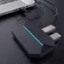 AMONIDA Keyboard Mouse Adapter Converter Black with Mobile Phone Holder Gaming Accessory for Android Phone to PC Adapter Converter AMONIDA Keyboard Mouse Adapter Converter Black with Mobile Phone Holder Gaming Accessory for Android Phone to PC Adapter Converter