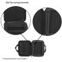 Muslady 17-Key Kalimba Case Thumb Piano Mbira Box Bag Water-resistant Shock-proof with Gloves Finger Stall Cleaning Cloth