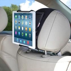 TFY Universal Car Headrest Mount Holder with Angle- Adjustable Holding Clamp for 6-12.9 Inch Tablets