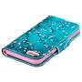 JanCalm for iPhone 8 Wallet Case, iPhone 7 Case, [Card/Cash Slots] [Wrist Strap] PU Leather Wallet Cover Flip Cell Phone Cases for iPhone 7 / iPhone 8 + Crystal Pen (Plum Blossom Pattern)