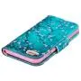 JanCalm for iPhone 8 Wallet Case, iPhone 7 Case, [Card/Cash Slots] [Wrist Strap] PU Leather Wallet Cover Flip Cell Phone Cases for iPhone 7 / iPhone 8 + Crystal Pen (Plum Blossom Pattern)