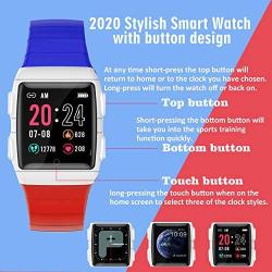 Smart Watch for Kids Women Men,Fitness Tracker with Heart Rate Blood Pressure/Blood Oxygen Monitor Sleep Monitor,IP68 Swimming Waterproof with Pedometer Calorie Step Counter for Android/Samsung/iPhone